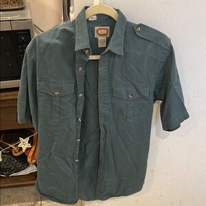 Vintage Banana Republic Green Button-Up Shirt